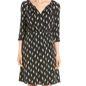 Nordstrom Collection Silk Dress Size 6 Black White